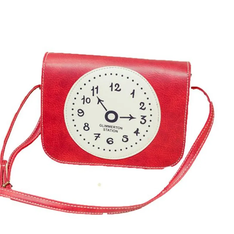 2016 New Summer Limited Sailor Moon Clock Shoulder Bag Ladies PU Leather Handbag Women Messenger Crossbody