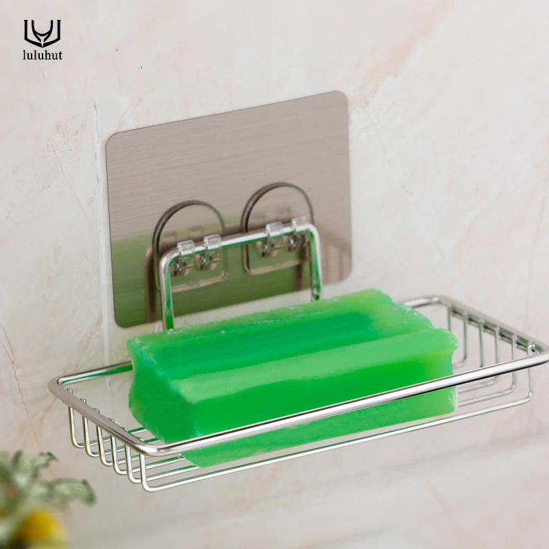 luluhut 1pc stainless steel soap rack wall mounted shower soap holder