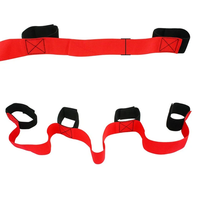 New 2018 4 Legged Race Bands Outdoor Game Kids Adults Birthday Team Party Games Carry Bag 5
