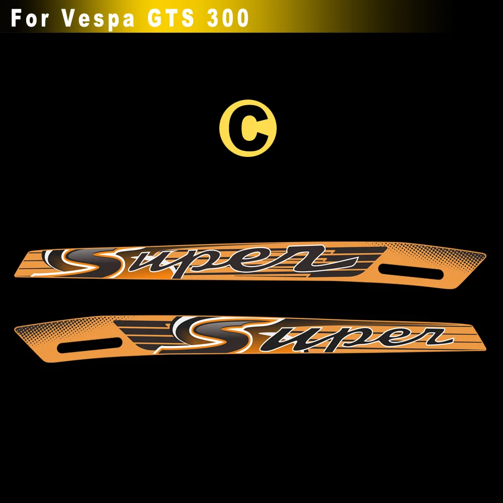 Logo For PIAGGIO VESPA GTS 300 GTS300 Sport SUPER Motorcycle Body Shell Decals Stickers Emblem Reflective