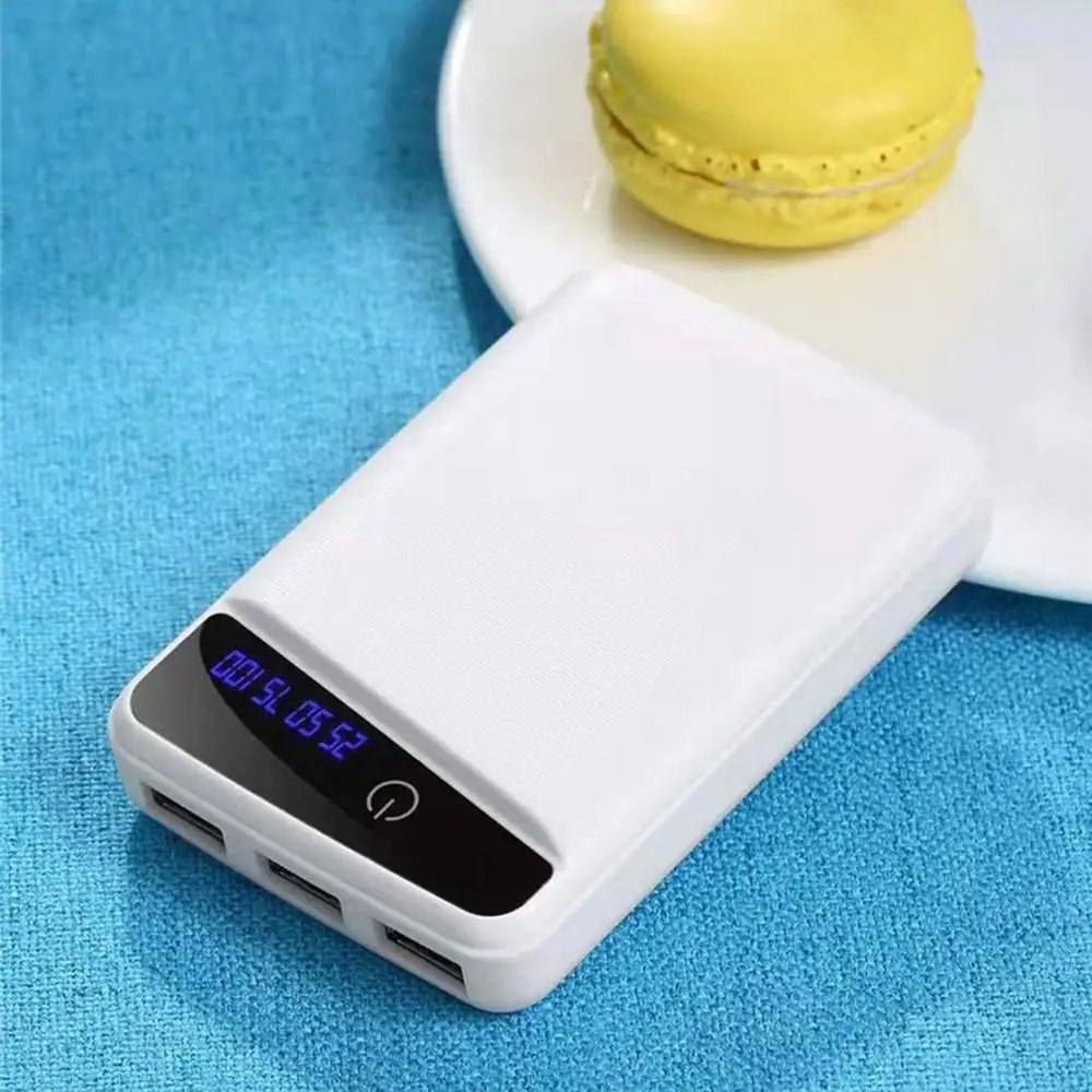 5V 1A 7X18650 DIY Мощность банк чехол 3USB Батарея в виде ракушки Коробка Чехол DIY KIT Цифровой ЖК-дисплей Дисплей оболочки Батарея Зарядное устройство Коробка Чехол