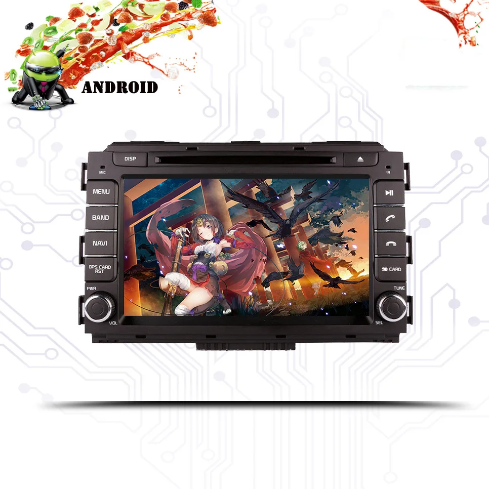 Discount 2din 8" Android 9.0 for KIA Carnival Sedona 2014 -2016 car dvd,gps navigation,wifi,radio,bluetooth,Steering wheel Map mic screen 5