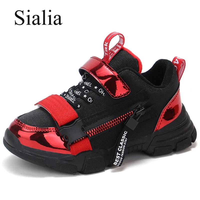 

Sialia Kids Sneakers For Boys Shoes Children Sneakers Girls Shoes Winter Autumn Sport Trainer Footwear Cotton Fabric Warm 2019