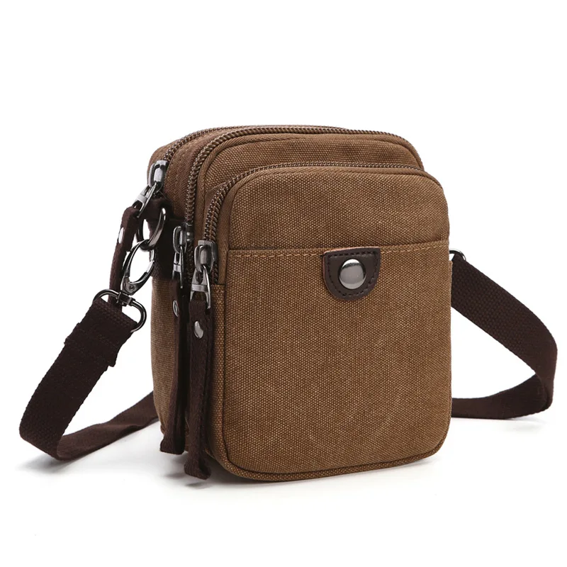 2017 Fashion Small Men's Canvas Bags Durable Casual Travel Messenger ...