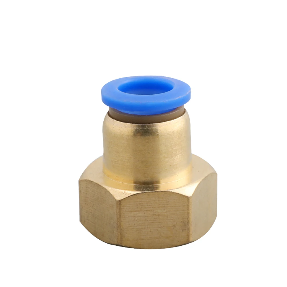PCF 1/8 &quot1/4" 3/8 &quot1/2" BSPT гнездо x 4/6/8/10/12 мм OD трубка пневматический