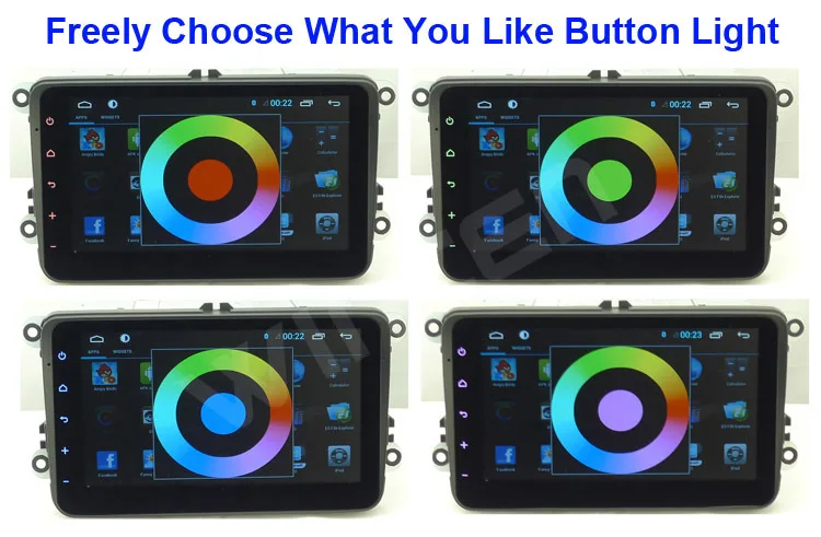 Excellent 8" Android 4.2 Car DVD GPS Player for  VW Golf Passat Jetta Tiguan Touran Polo SKODA Octavia SEAT Altea Leon with Touch button 5