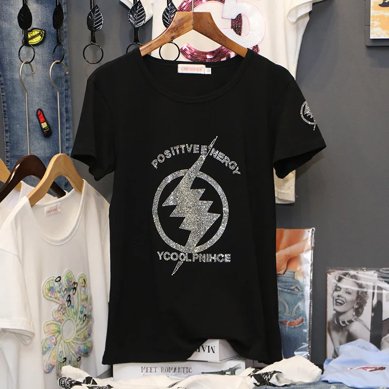 Beste Hiawatha Hot Boren T shirt Korte Mouw Katoenen Zomer T Shirts Vrouwen O hals Casual Tops Tees TX002