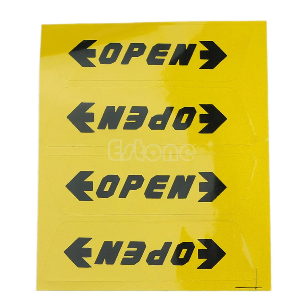 

Convenient 4pcs Car Door OPEN Warning Safety Driving Decals Reflective Stickers