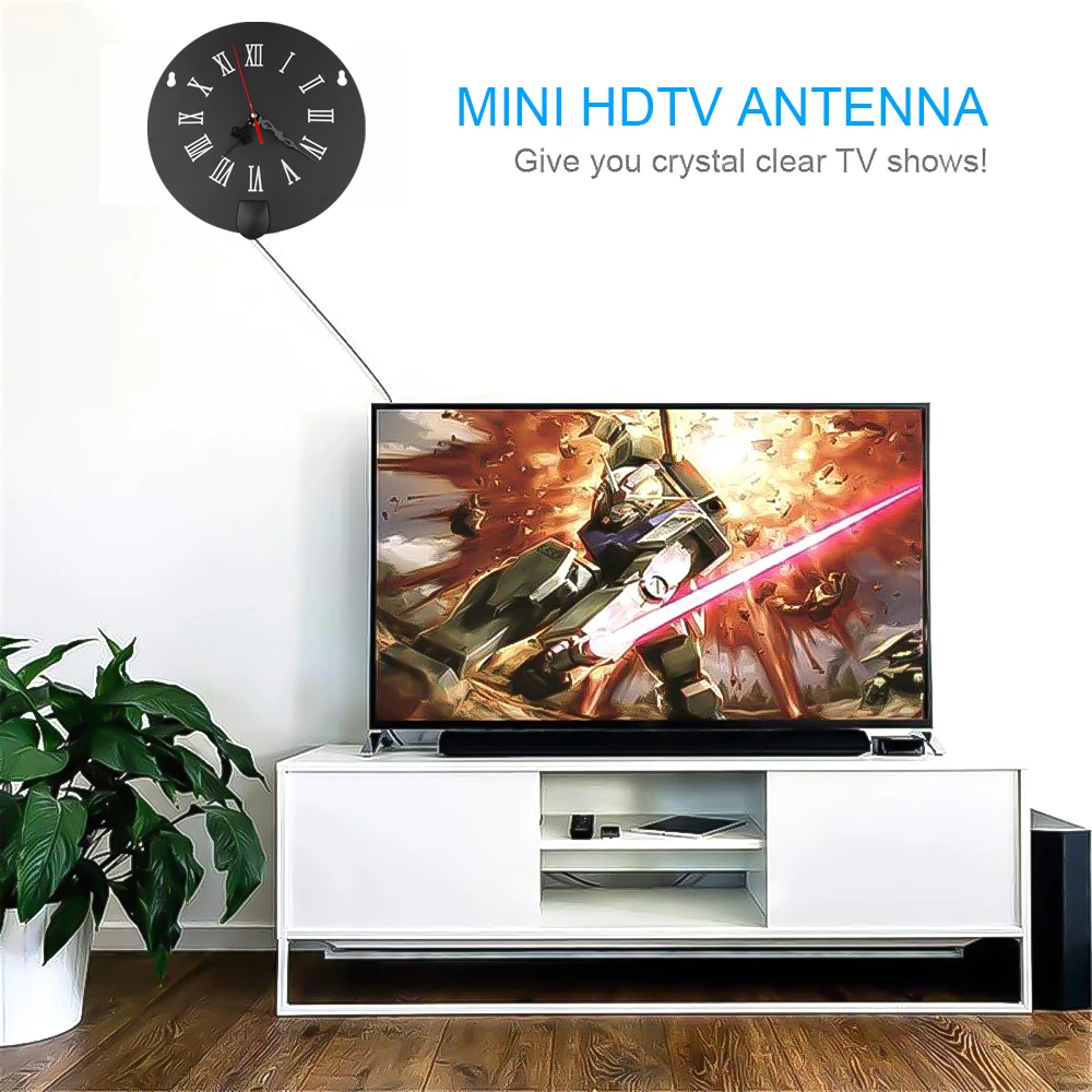 KEBIDU 200miles внутреннее Цифровое ТВ высокой четкости приемник HDTV Antena Мини антенна