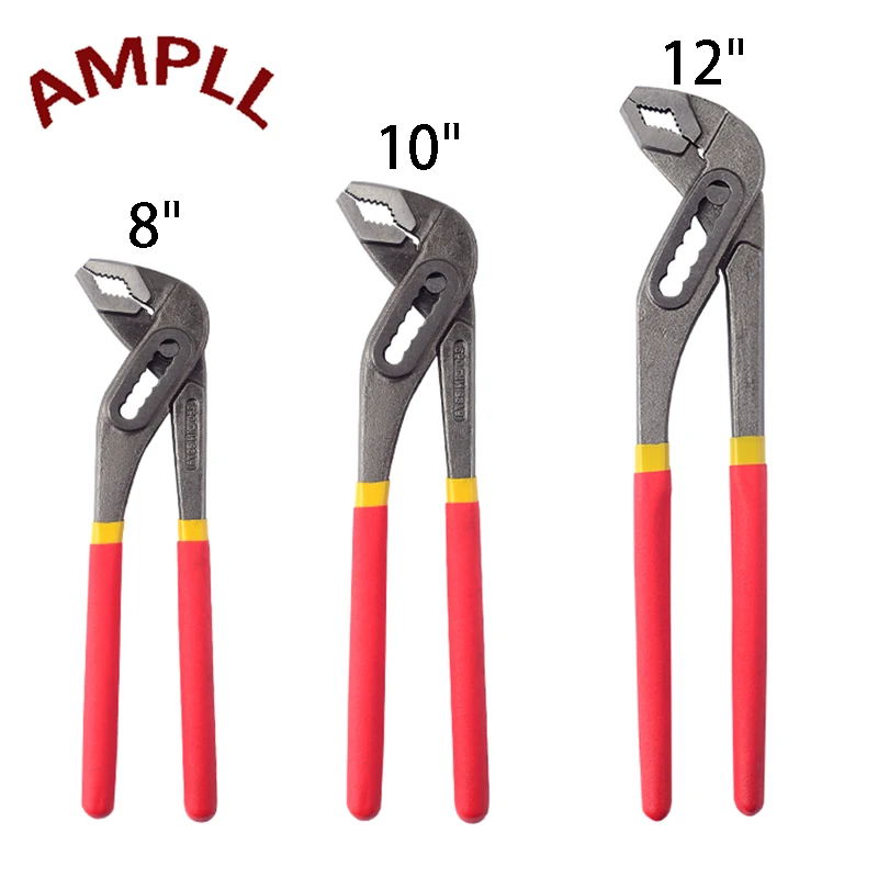 

8"/10"/12" Heavy Duty Quick Pipe Wrenches Large Opening Universal Adjustable Water Pipe Clamp Pliers Hand Tools for Plumber