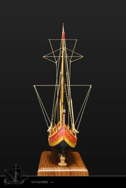 Модель нидейла, Классическая Турецкая мармарская торговая лодка, модель парусника, модель османского босфорского пролива, торговые суда, модель SC