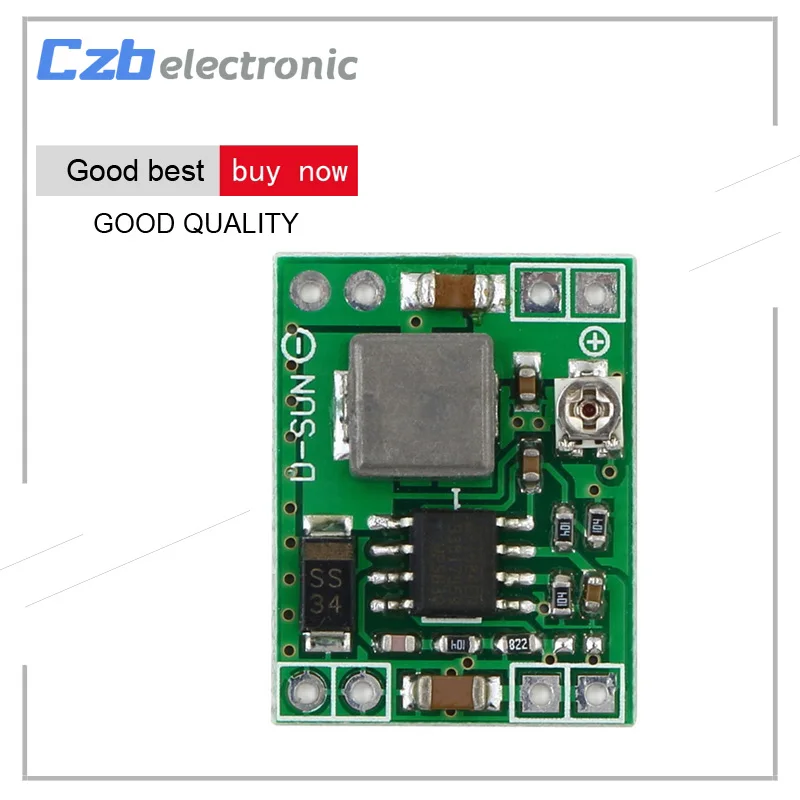 Mini DC-DC Step Down Power Supply Module 3A 4.5-28V To 0.8-20V Adjustable Buck Converter for Arduino Replace LM2596 Freeshipping