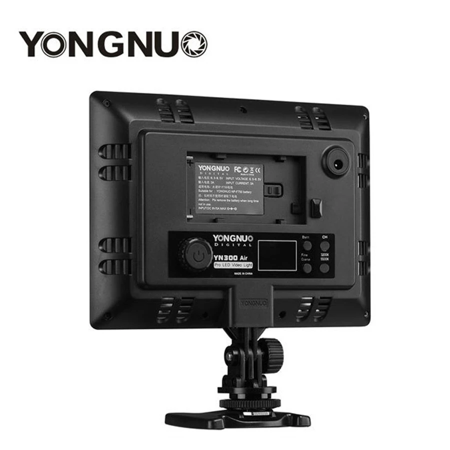 YONGNUO YN300 air YN-300 air Pro LED Camera Video Light video photography Light+AC Power Adapter charger kit For Canon Nikon