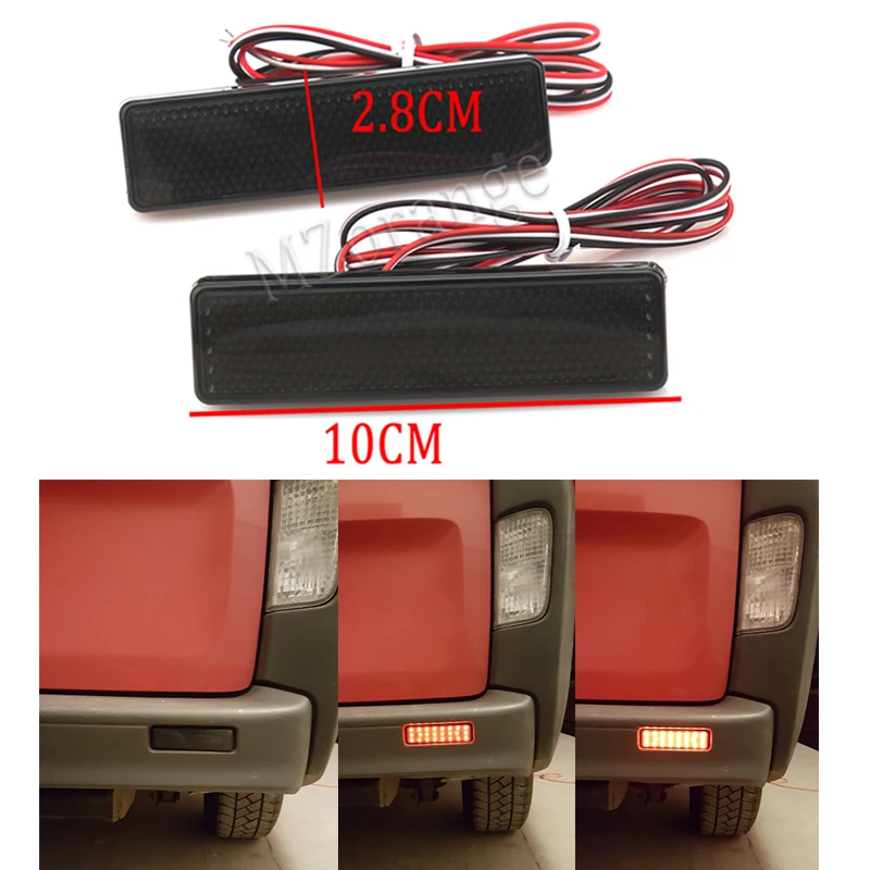 

2pcs/set LED Rear Bumper Reflector Tail Light For Opel / Vauxhall Vivaro Movano left right tail light Brake Stop lamp
