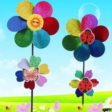 Красочные Блестки ветряная мельница ветер Спиннер домашний сад двор декоративные детские игрушки