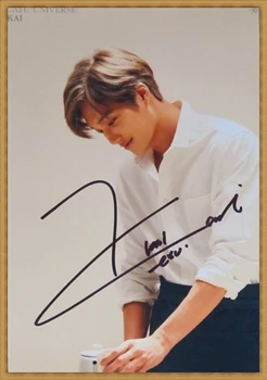 

hand signed EXO KAI autographed photo 6 inches free shipping K-POP 022018B