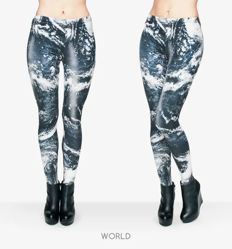 Брендовые леггинсы с 3D принтом «Ночь Луны», женские леггинсы в стиле панк, эластичные брюки, повседневные штаны, леггинсы - Цвет: lga20772
