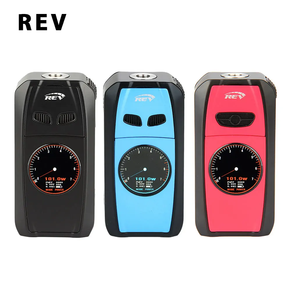 Original REV Sport 101W TC Box MOD 4200mAh Built-in Battery with 101W Max Output & Unique Dial Style Screen E-cig REV SPORT MOD