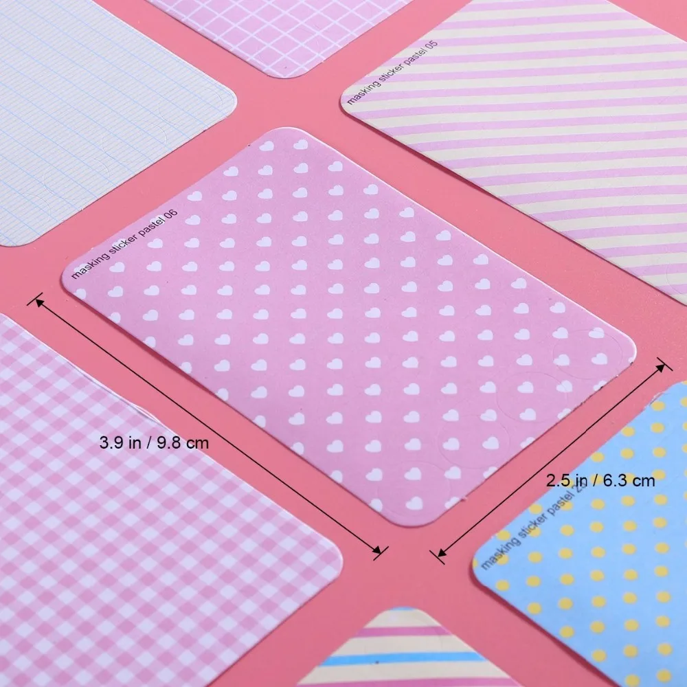 Masking Sticker Set 27 Sheets Stickers Scrapbooking, Sticky Notes, Sticker Paper Colorful Paper Tape, Korea Cute Tape Stickers