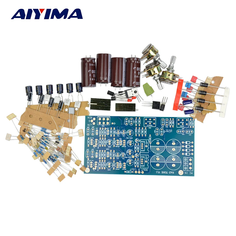 Aiyima Hi-Fi предусилитель тон плата управления Diy Kit для Великобритании NAD3225 дискретный предусилитель низкочастотный твитер amp