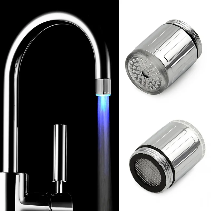 

Faucet Replacement Parts Aerators Glowing Colorful RC-F04 LED Faucet Bubbler Bathroom Fixture 1 PCS Diameter 2cm