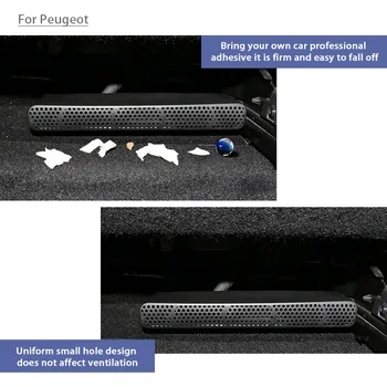 

2pcs For 2017 2018 Peugeot 5008 3008 4008 II Car Under Seat Air Conditioner Air Outlet Duct Vent Protective Cover Grill