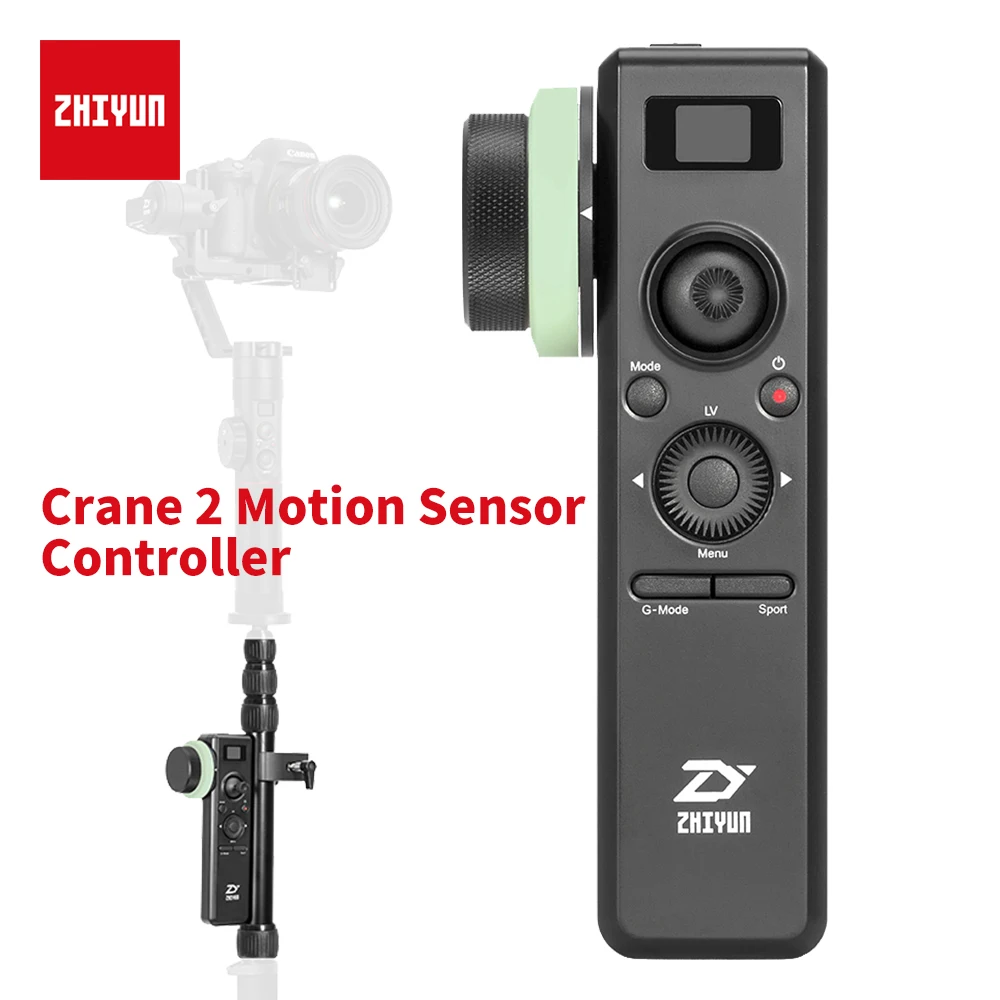 

zhi yun Zhiyun professional Crane 2 Motion Sensor Control with Follow Focus 2.4G Wireless Control Parameters On OLED Screen