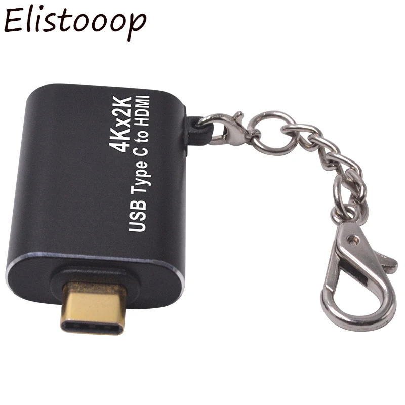 Elistooop 4K x 2K Type C USB 3 1 Male HDMI Female Display Monitor Adapter Convertor для Mac Book Pro|Кабели VGA| |
