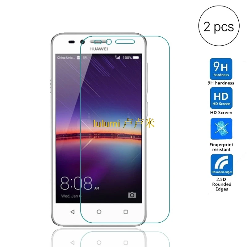Закаленное стекло для Huawei Y3 II 2 шт. защитная пленка экрана Защитное Y3II Lua-L21 Lua L21 U22 |