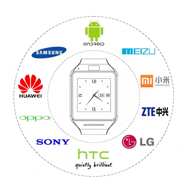 DOITOP Смарт-часы DZ09 с камерой анти-потеря Bluetooth наручные часы sim-карта MP3-плеер умные часы для Apple ios и android телефон