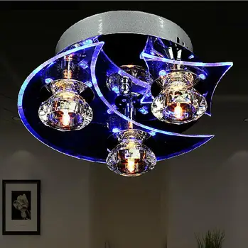 

Modern crystal ceiling lamp LED lamps bedroom living room G4 ceiling lamps Segmented light source led lustre light ceiling light