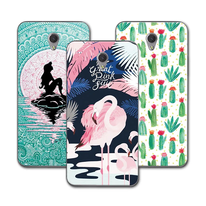 

For ZTE V7 Case Cover For ZTE Blade V7 Case Mermaid Painting Soft TPU Phone Protective Back Fudna For ZTE Blade V7 5.2 inch Case