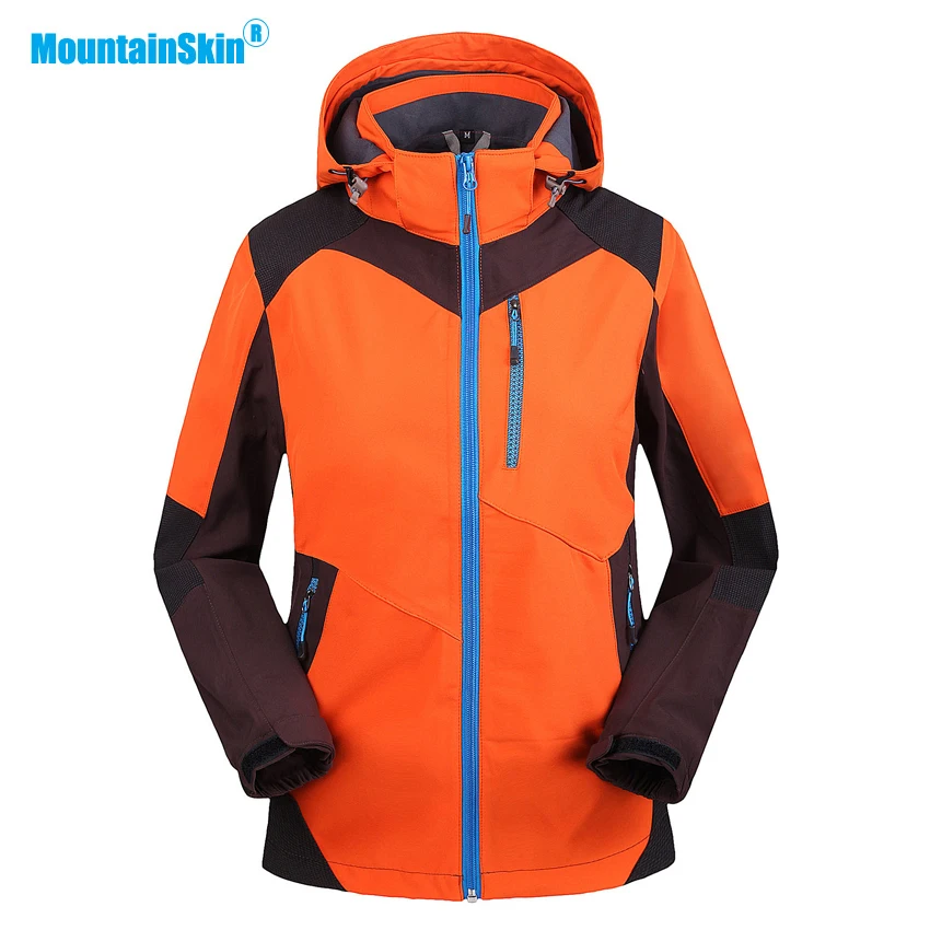 

Mountainskin Men Women Autumn Softshell Waterproof Jackets Outdoor Sports Windbreaker Hiking Camping Fishing Brand Coats MA200