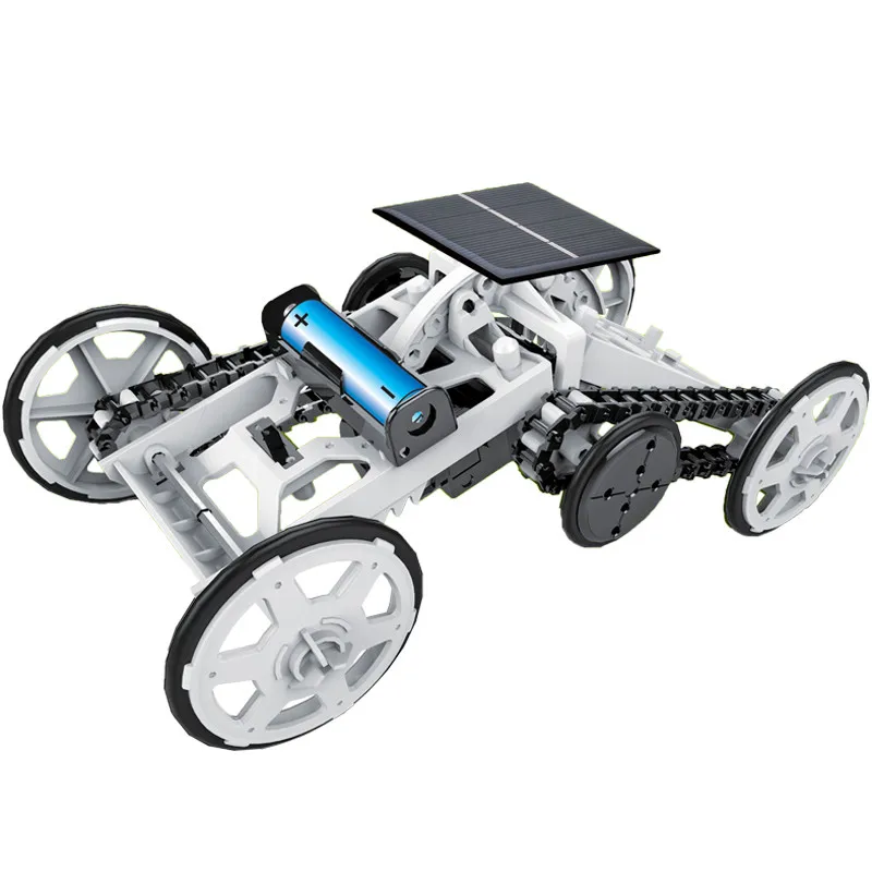 

Solar Power Toy Car Assembly Kit Four-Wheel Drive DIY Climb Vehicle Educational Mini Toy Car