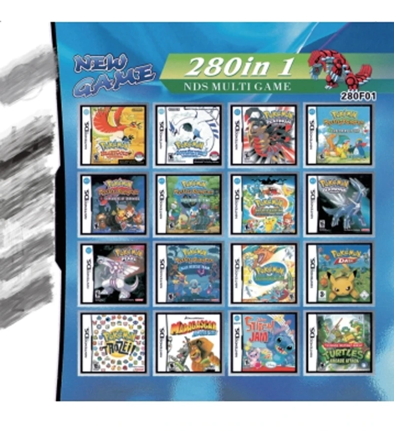 

208 in 1 Video Game Compilation Cartridge Card for DS 3DS Console Super Combo Multi Cart