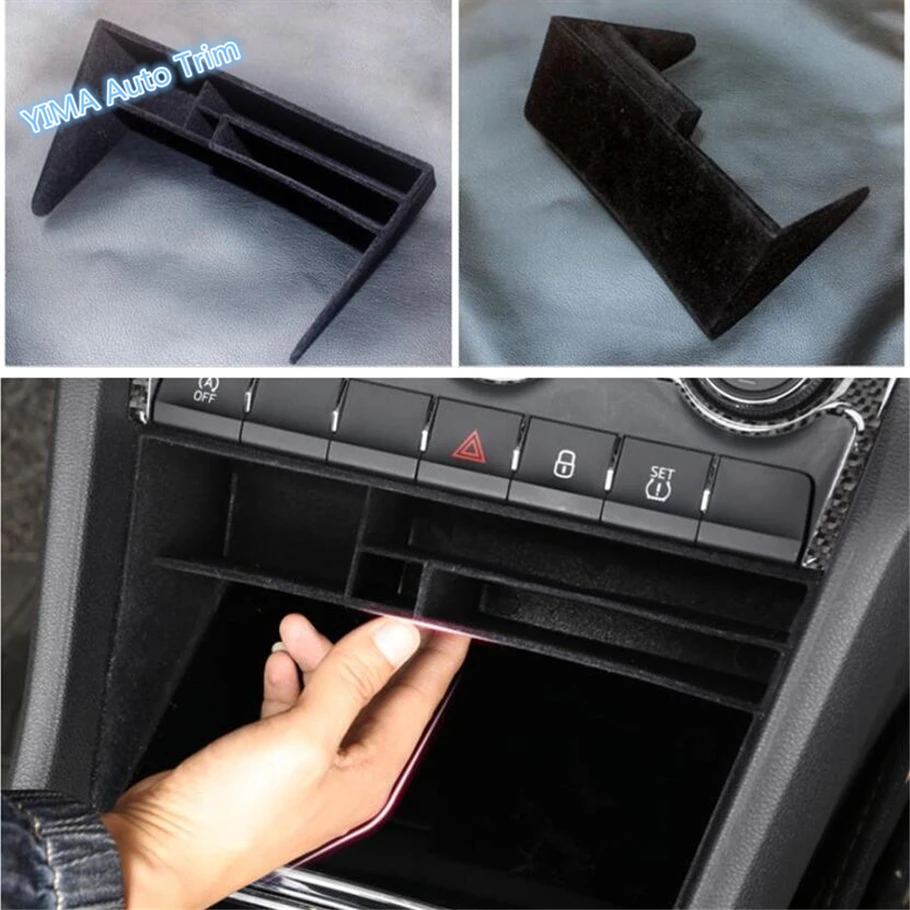 Lapetus Car Styling Central Console Storage Box Phone Card Wallet Organizer Holder Cover Kit Fit For