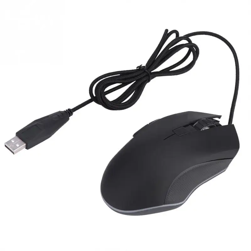 1200/1600/2400/3200DPI Gaming Mouse Optical Tracking No Delay Gamer Mice with Breathing Lights