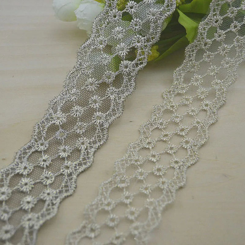 Buy Free Shipping DIY Gold Thread Lace Trims