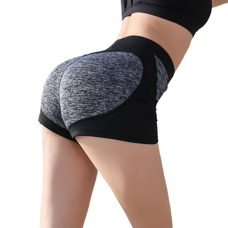 SALSPOR пикантные спортивные женские шорты для йоги эластичные лоскутные с эффектом
