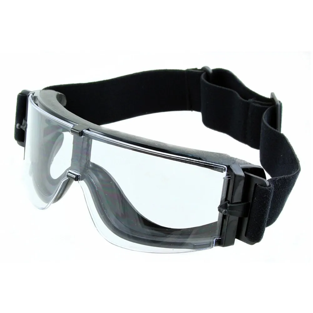 UMilitary Airsoft безопасности goggle X800 Тактический Goggle Стрелялки Очки GX1000 Черный 3 Объектива Мотоцикл Ветрозащитный