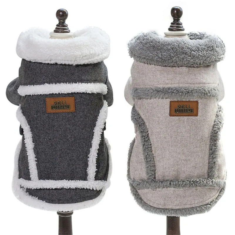 

Thickening Velvet Dog Vest Winter Puppy Chihuahua Dog Coat Jackets Classic Warm Small Dog Outfit Apparel S-XXL Size