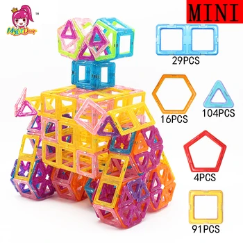 

MylitDear 245pcs Mini Magnetic Blocks Educational Construction Set Models & Building Toy ABS Magnet Designer Kids Gift