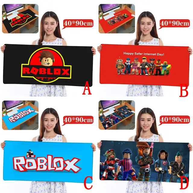 Us 2055 4090cm Computer Desk Game Mat Roblox Rock Band Symbol Optical Laser Mouse Pad Control Edition Laptop Cushion Gamer Mousepad On - 