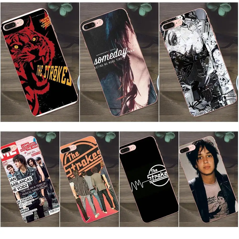 

Bixedx Soft TPU Mobile Pop The Strokes For Apple iPhone 4 4S 5 5C SE 6 6S 7 8 Plus X Galaxy A3 A5 J1 J2 J3 J5 J7 2017