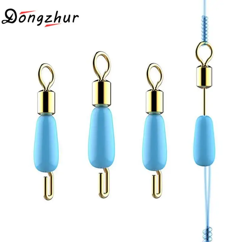 

10Pcs/lot Fishing Swivels Line to Hook Connectors Rolling Swivels Quick Fast Link Connector with Rubber Hose Fishing Tackle