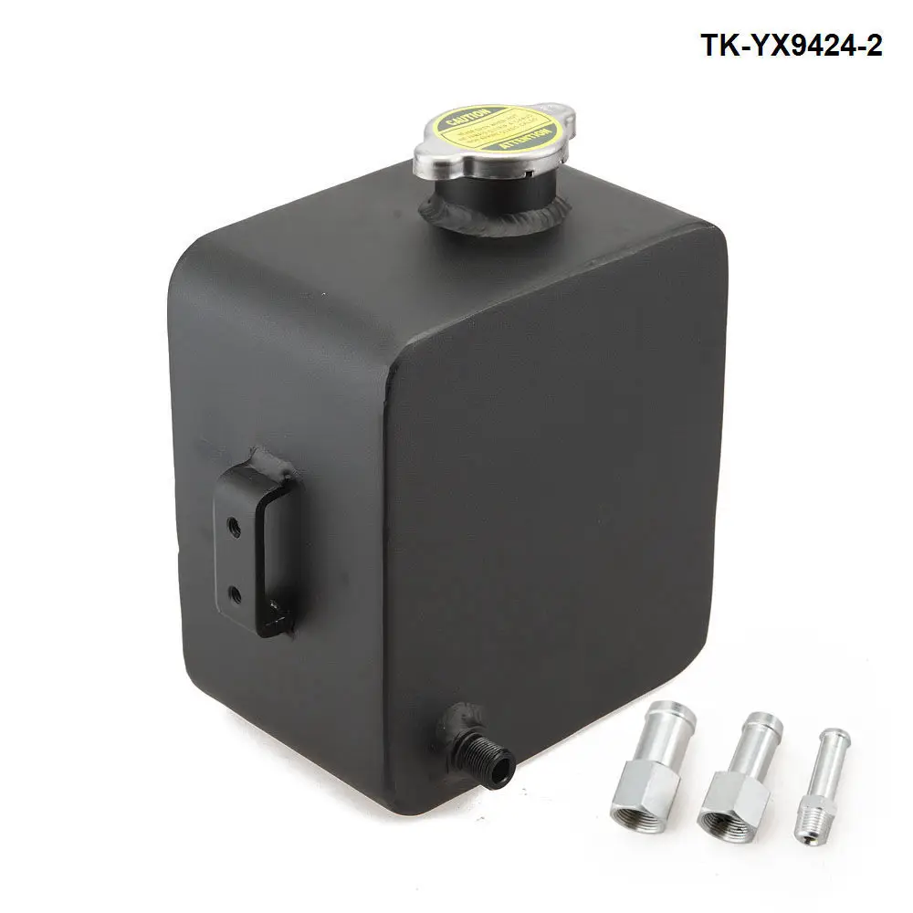 Universal 2 Litre Polished Alloy Header Expansion Water Tank & Cap 2L Aluminium TK-YX9424-2