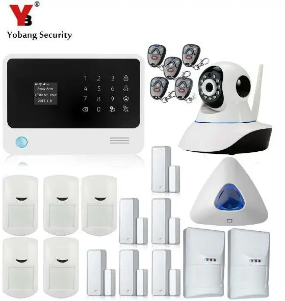 Yobang Security WIFI GSM сигнализация беспроводное умное приложение управление домашней