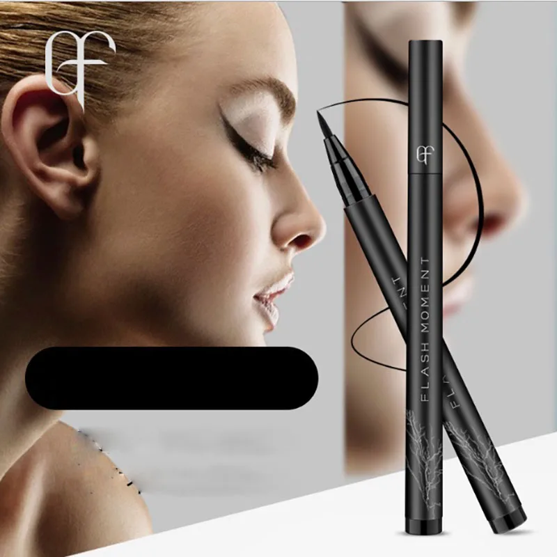 Супер черный Водонепроницаемый жидкая подводка Карандаш Eye Liner ручка леди Косметика Макияж глаз маркер Красота Essentials подводка для глаз Contour