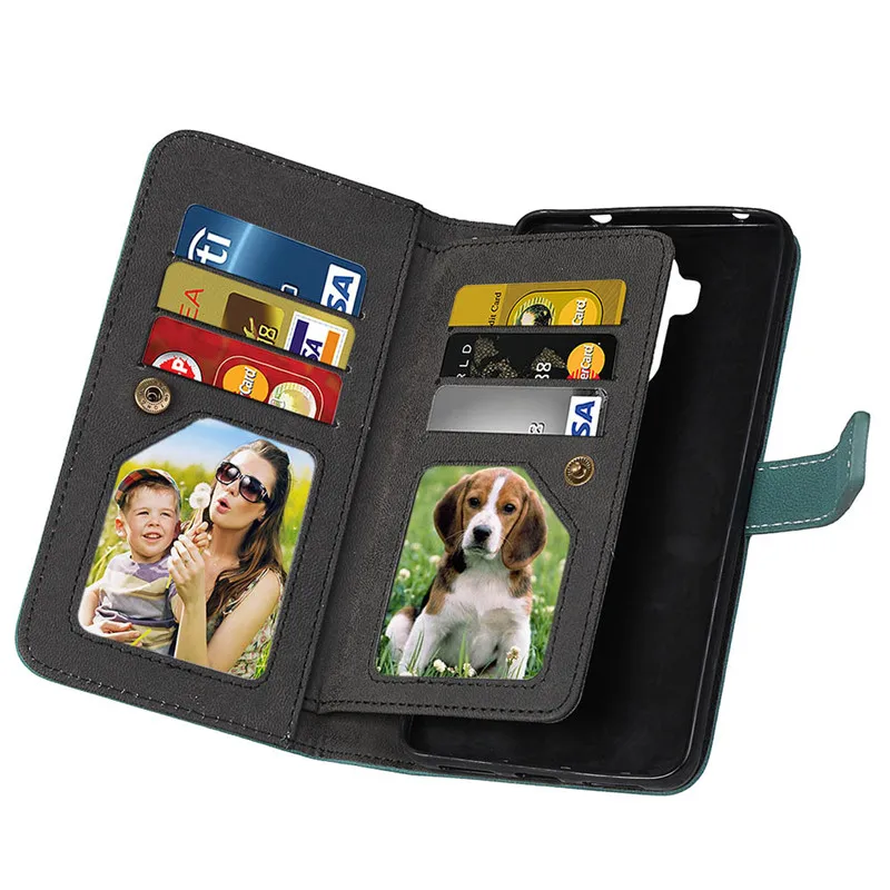 sFor Huawei Mate 9 Case Cover Luxury Leather Flip Cover For Huawei Mate 9 Case Multifunction Nine cards Wallet Card Slot Business Protective Phone Bags3