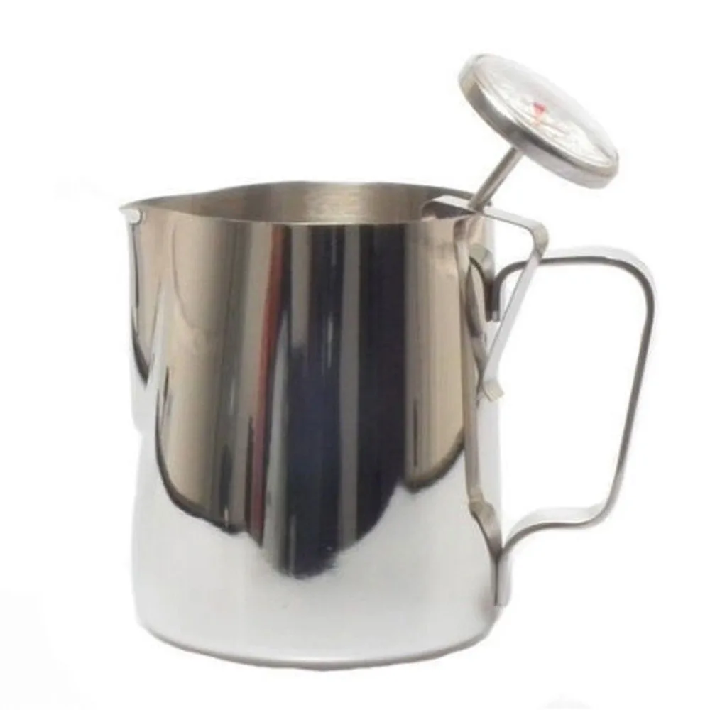 CHEFHUB 34/20/14Oz Milk Pitcher Thermometer Set Milk Coffee Pitcher